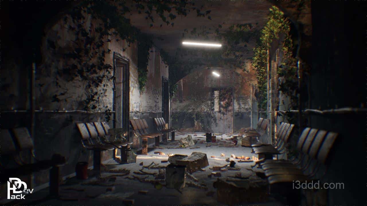 废弃破败医院场景Abandoned Hospital