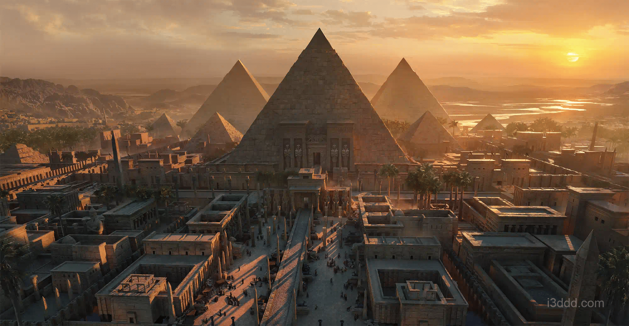 埃及主题3D素材包 – Kitbash3D Egypt
