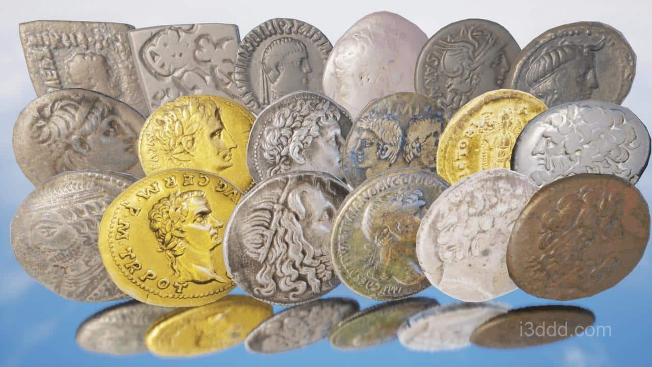 古钱币道具模型 Ancient Coins Pack 4.27-5.6