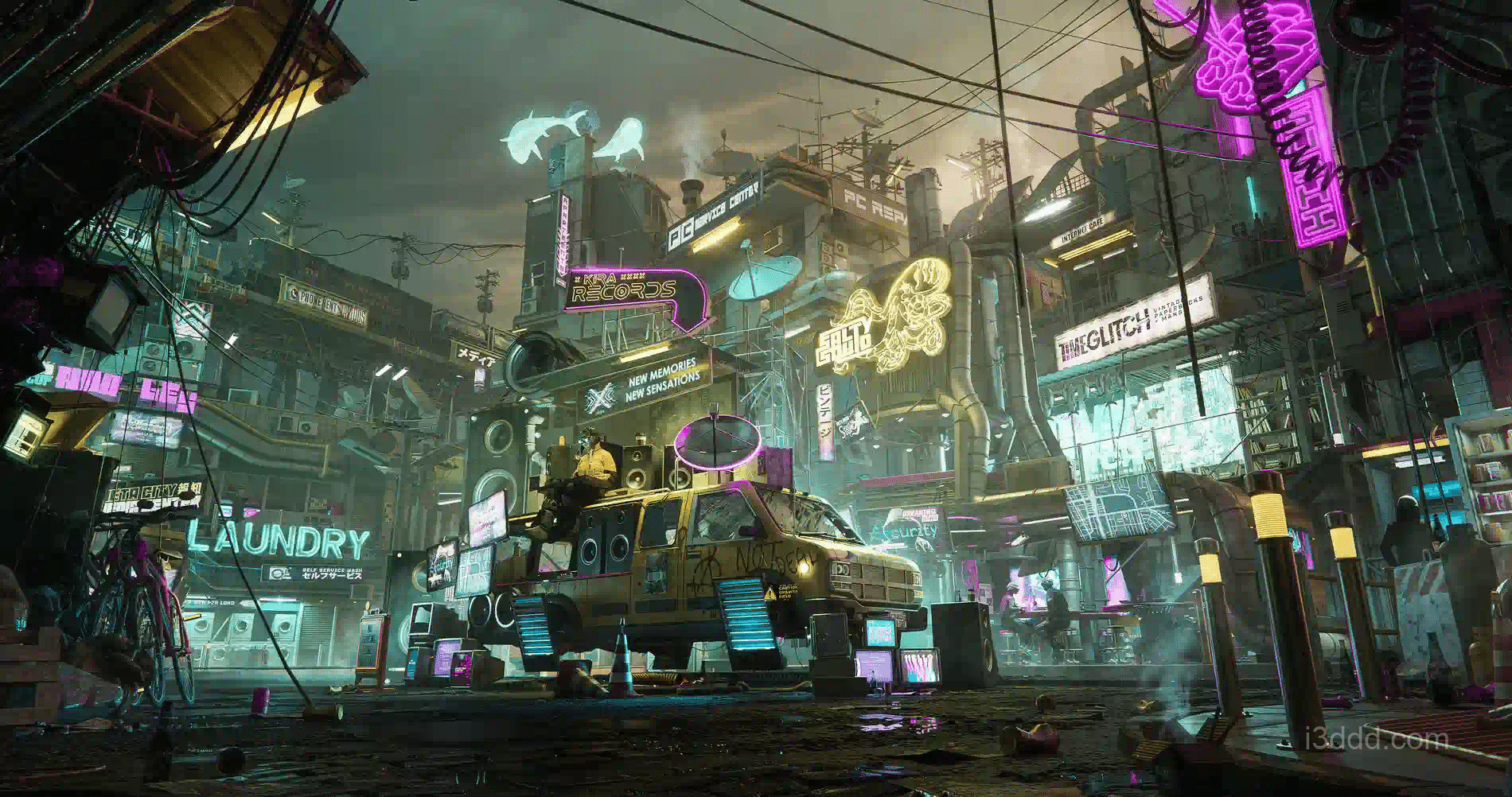 赛博风格街区 – Cyber District