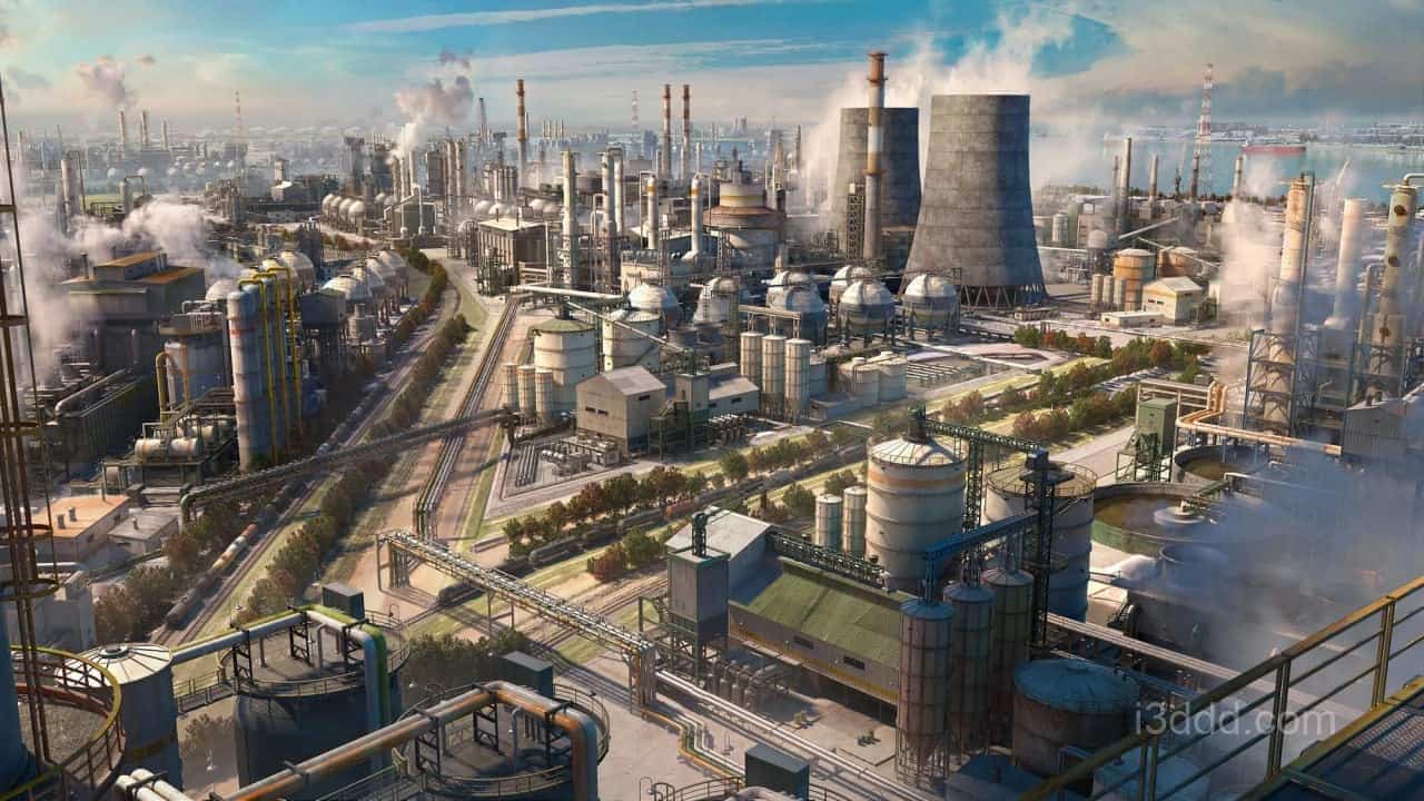 KitBash3D – 炼油厂区模型