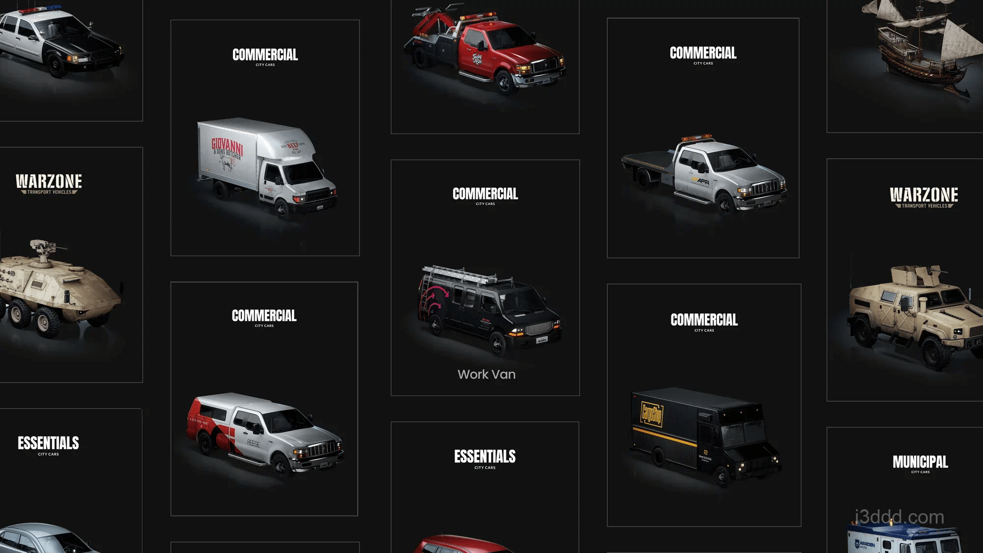 KitBash3D – 城市商用车模型（商业版）