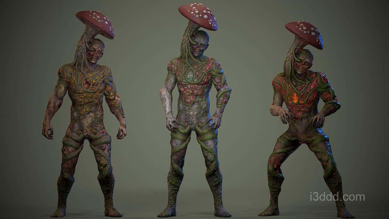 怪物蘑菇人角色模型Monster Mushroom 07 5.1 – 5.6
