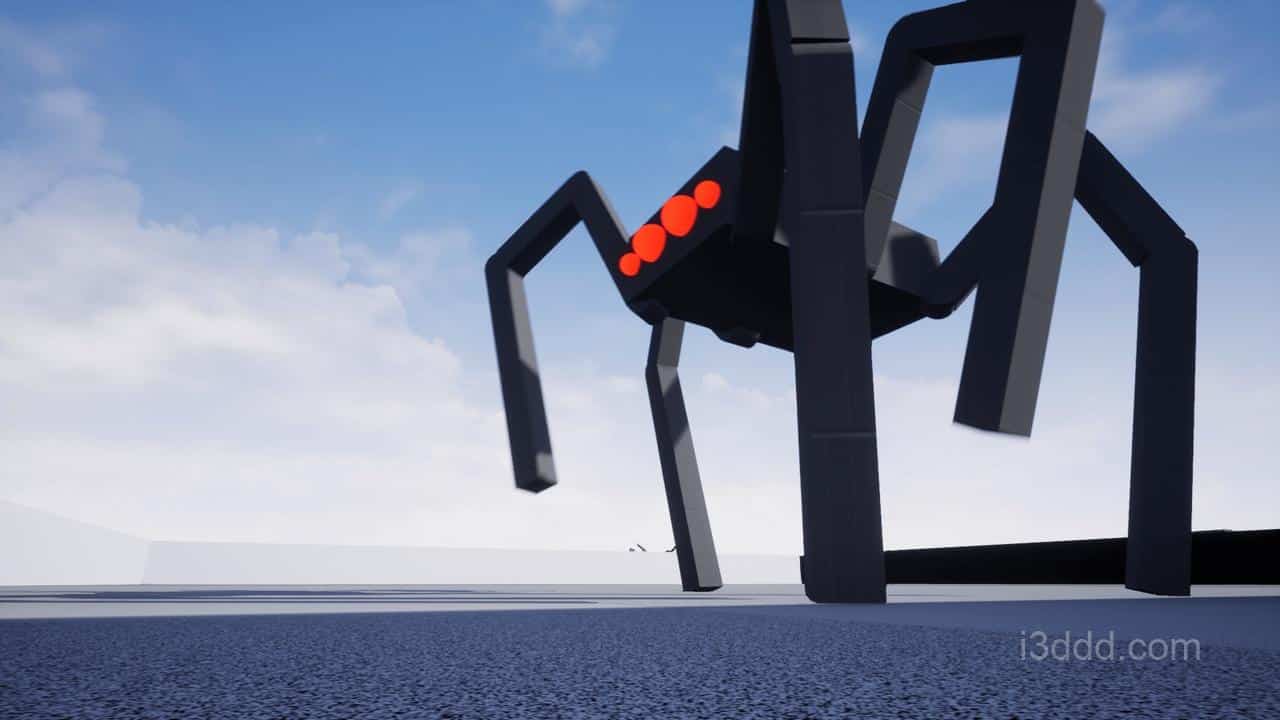 不明机器人动画蓝图Unified Procedural Animation4.27 – 5.6