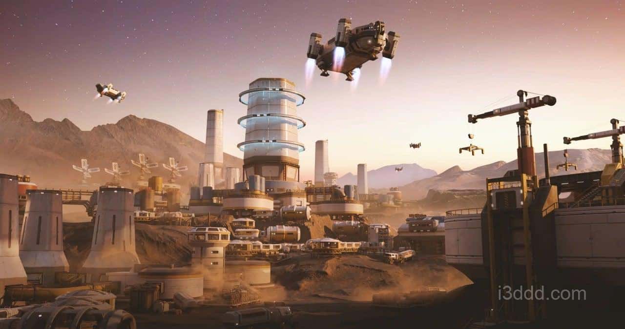 KitBash3D – 行星建造素材包（Mission to Minerva）