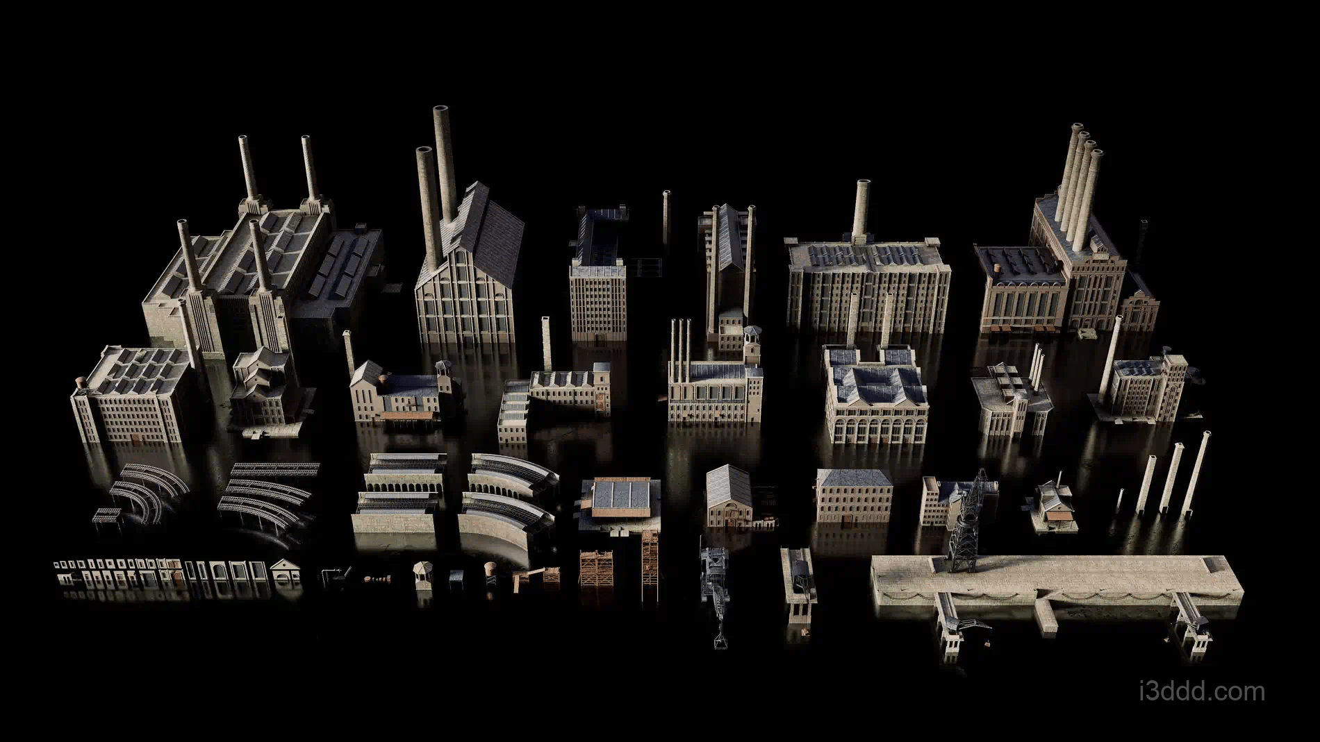 工业革命时期建筑套件-Industrial