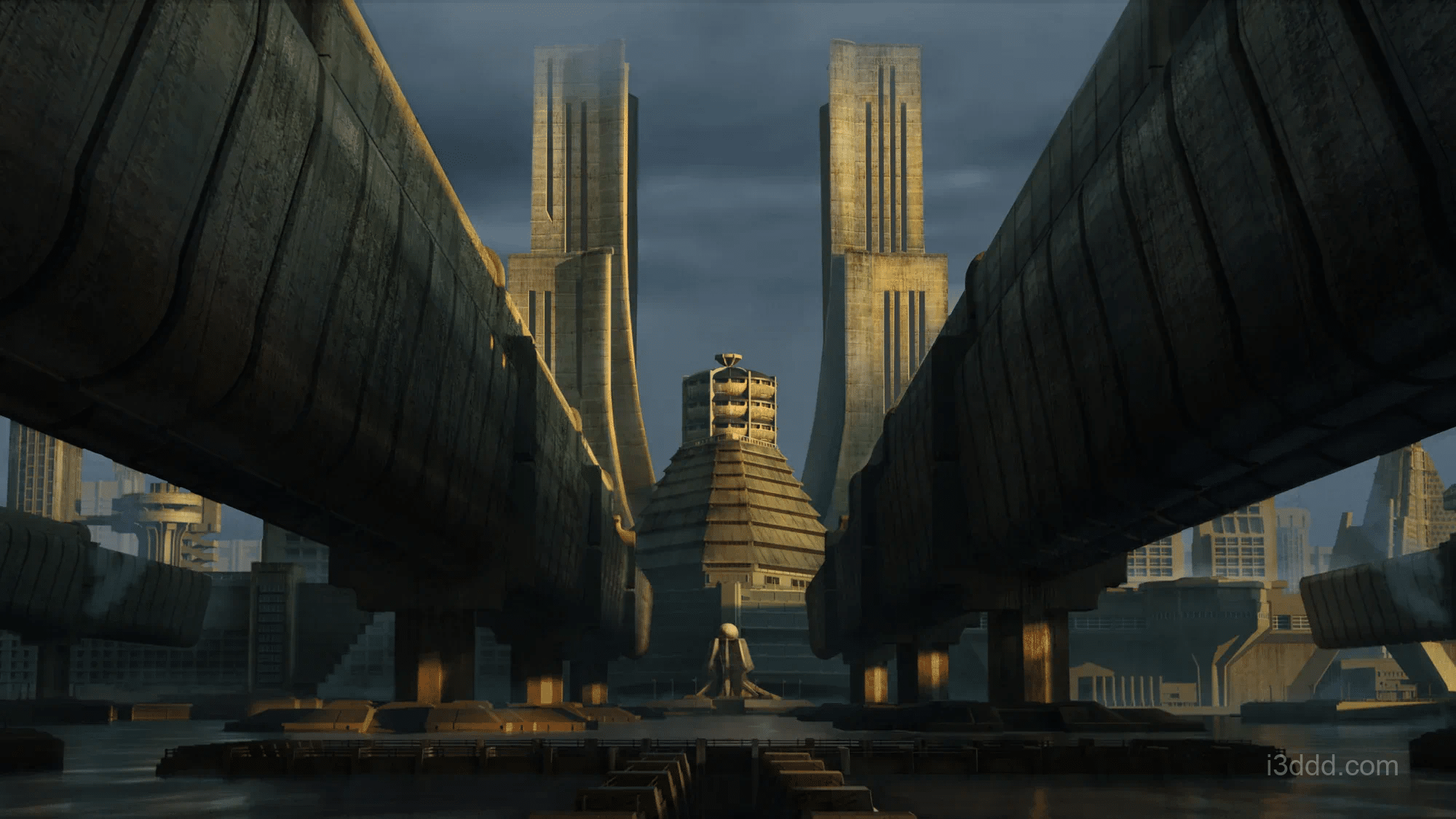 KitBash3D – 粗野主义风格建筑包（Brutalist）