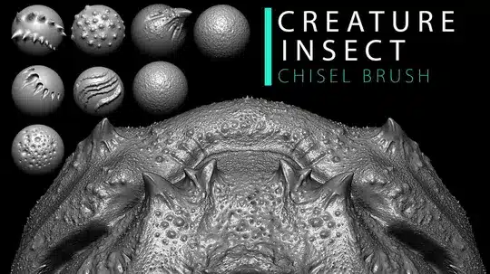生物 / 昆虫雕刻凿子笔刷 – Creature/Insect Chisel Brush