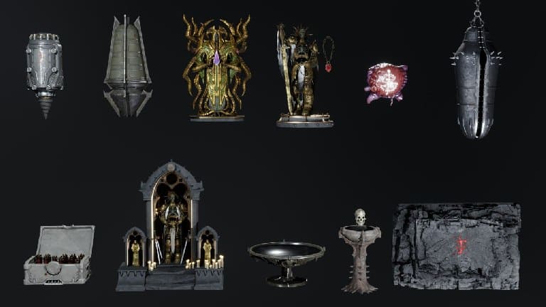 毁灭战士：黑暗纪元 道具与环境资产合集 – Doom The Dark Ages – Props & Stuff