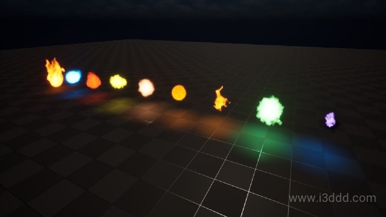 燃烧火焰球体特效 – Blazing Orbs VDB