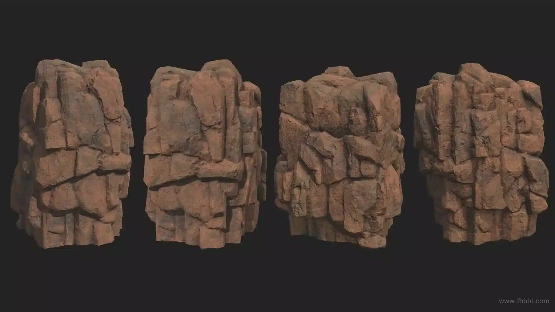 大型沙漠红岩和装饰石 – Large Desert Red Rock and Decorative Rock