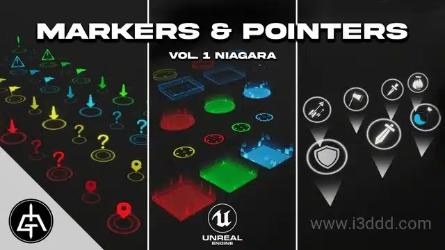 动态地图指针标记特效 – Markers & Pointers Vol. 1 – Niagara