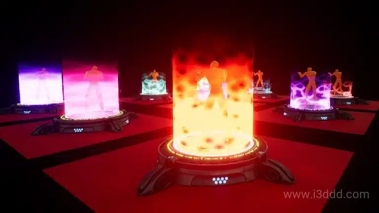 量子全息能量展示舱特效 – Quantum Display Pod