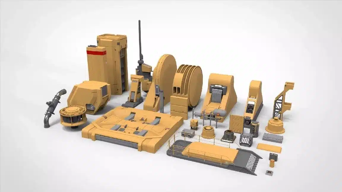 科幻建筑套件包 37 – Sci-Fi Architecture Kitbash 37