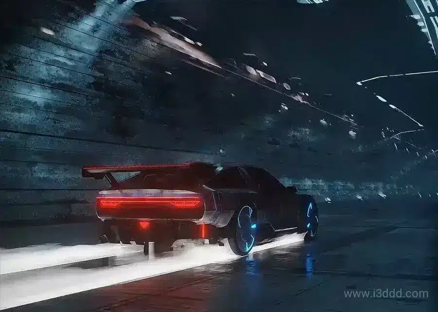 Back To The Future-Blender 动画场景