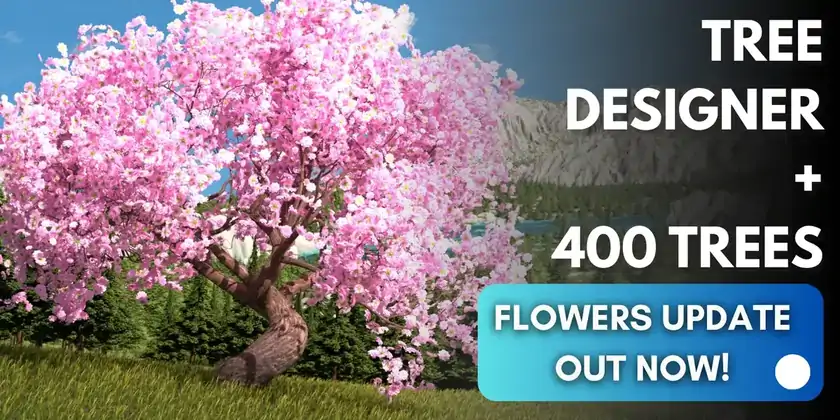 树木生成器 + 400 棵程序化树木 – Tree Designer + 400 Procedural Trees