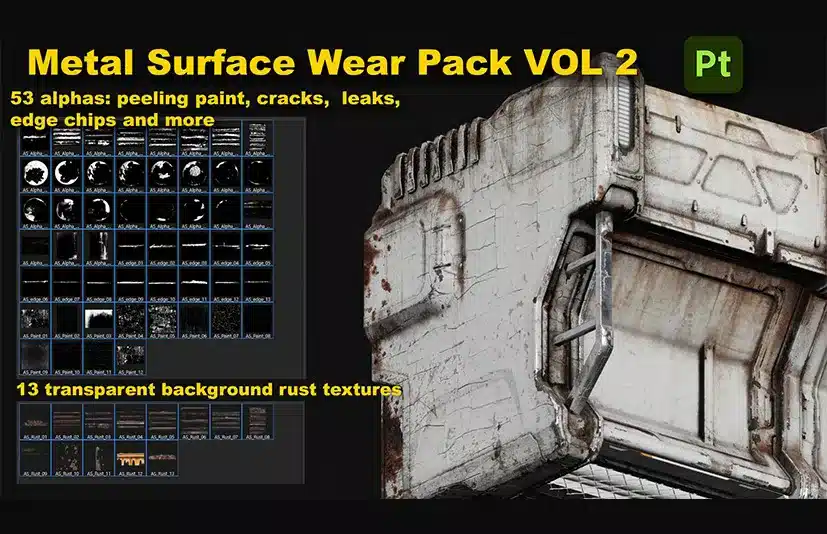 金属表面磨损包 – Metal Surface Wear Pack Vol 2