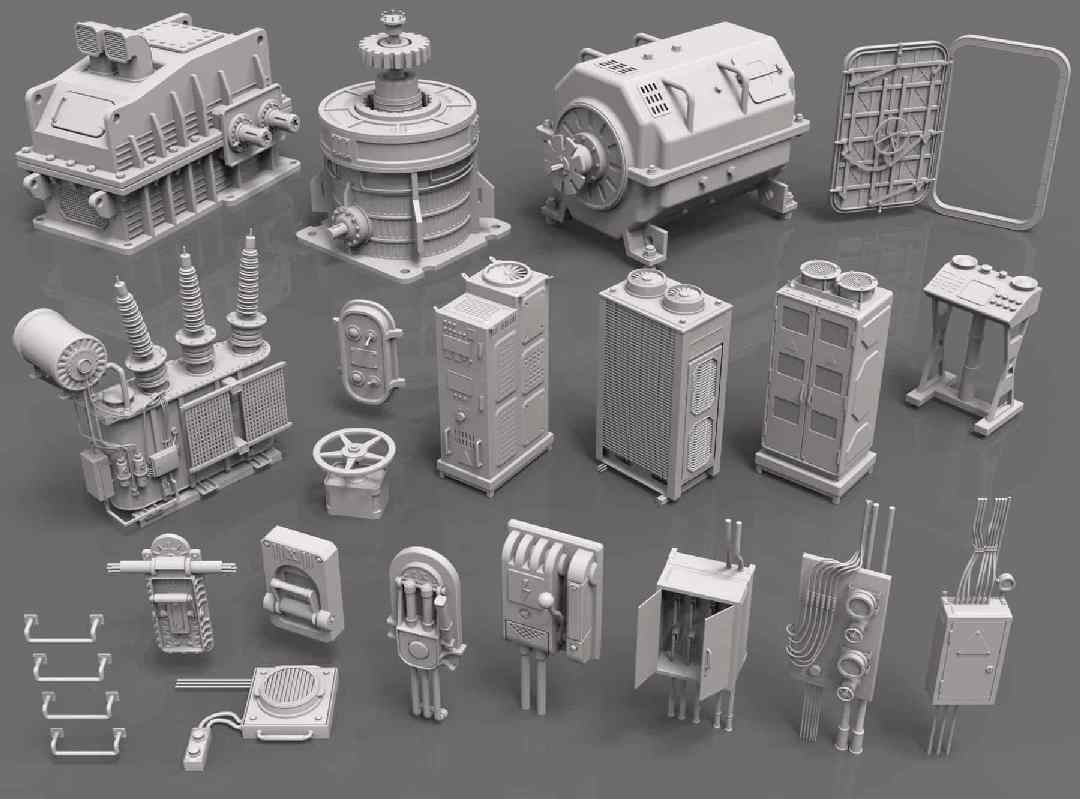 工厂单元套装 1（20 个组件）- Factory Units Vol.1 (20 Pcs)