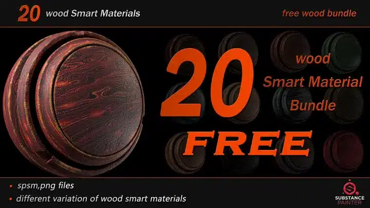20款高品质木纹智能材质 – 20 High Quality Wood Smart Materials