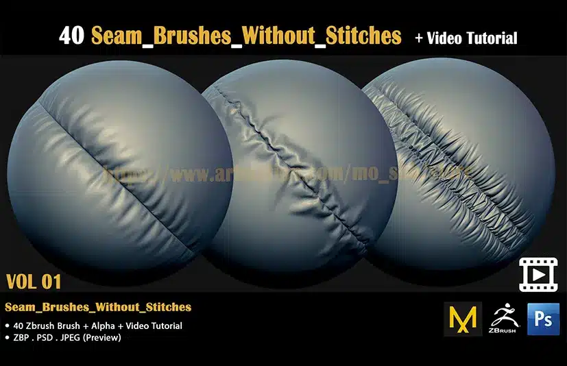 布料笔刷 – Cloth Brushes + Video Tutorial