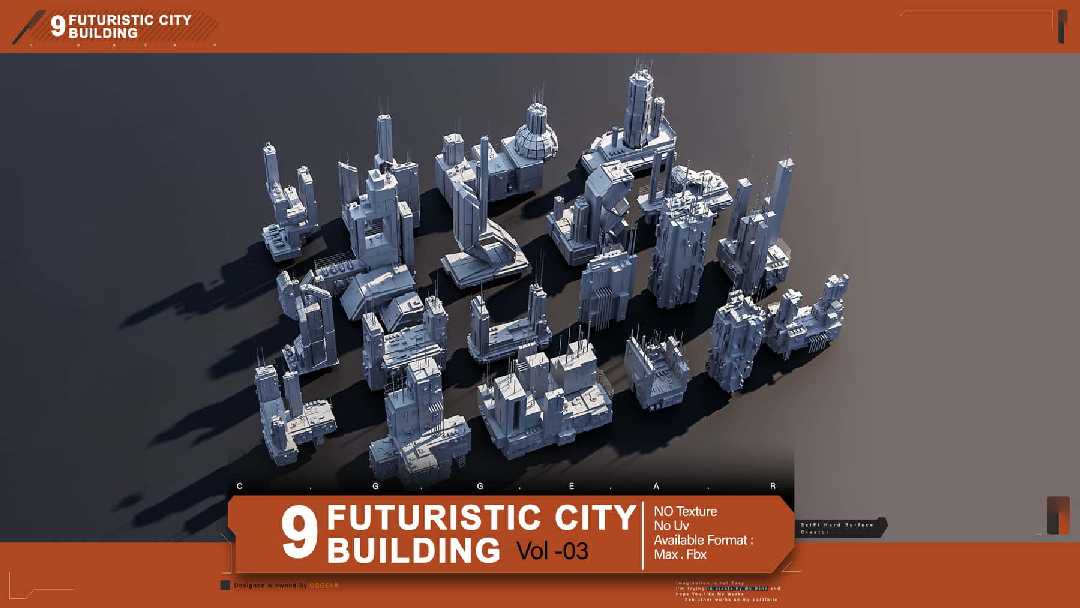 未来都市建筑资源包 第 3 卷 – Futuristic City Building Pack Vol.03