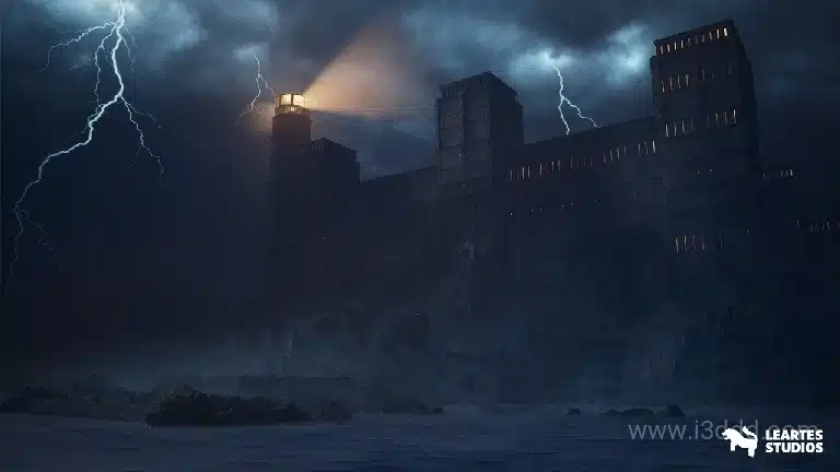 恐怖死囚牢笼监狱内外部环境 – Haunted Prison Environment