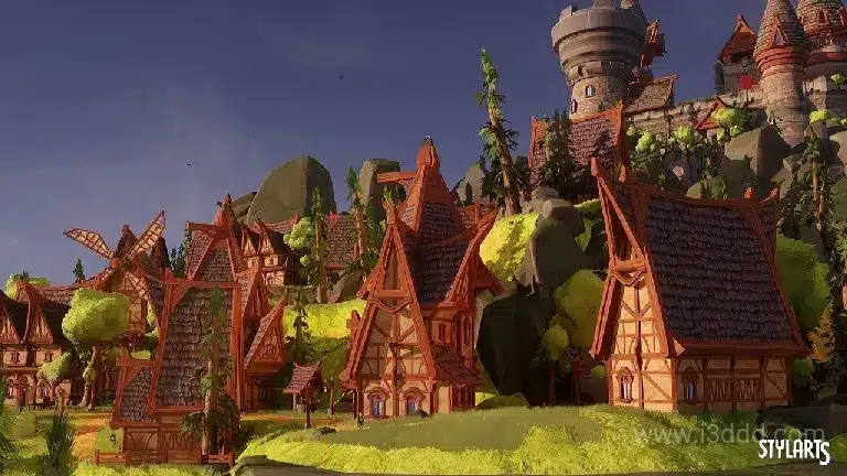 风格化岛屿城堡环境 – Stylized Island Castle Environment