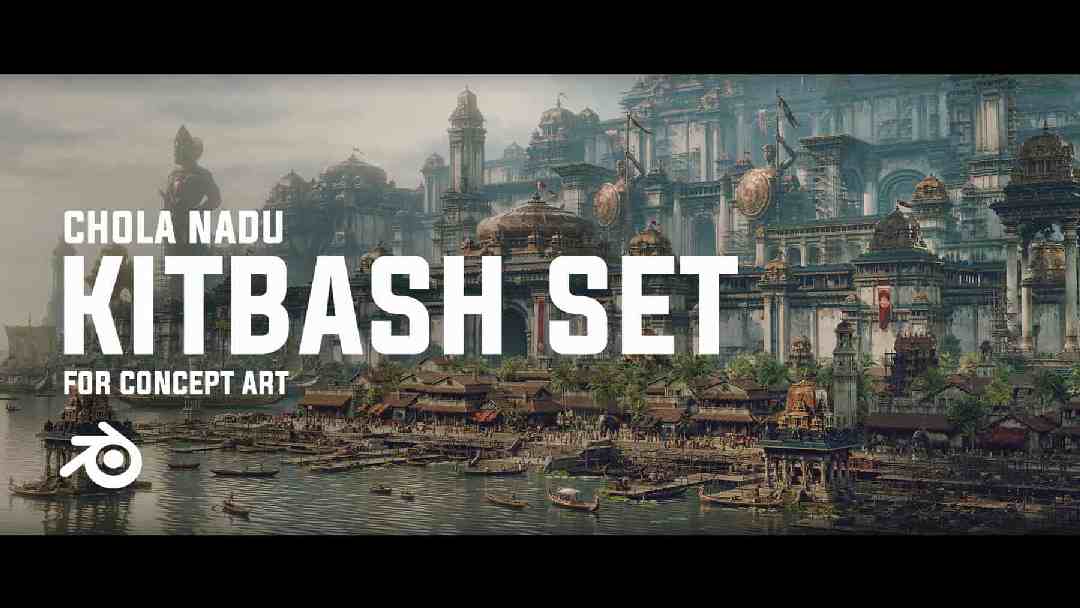 CHOLA NADU 印度风格 Kitbash 套装 – CHOLA NADU Indian Style Kitbash Set