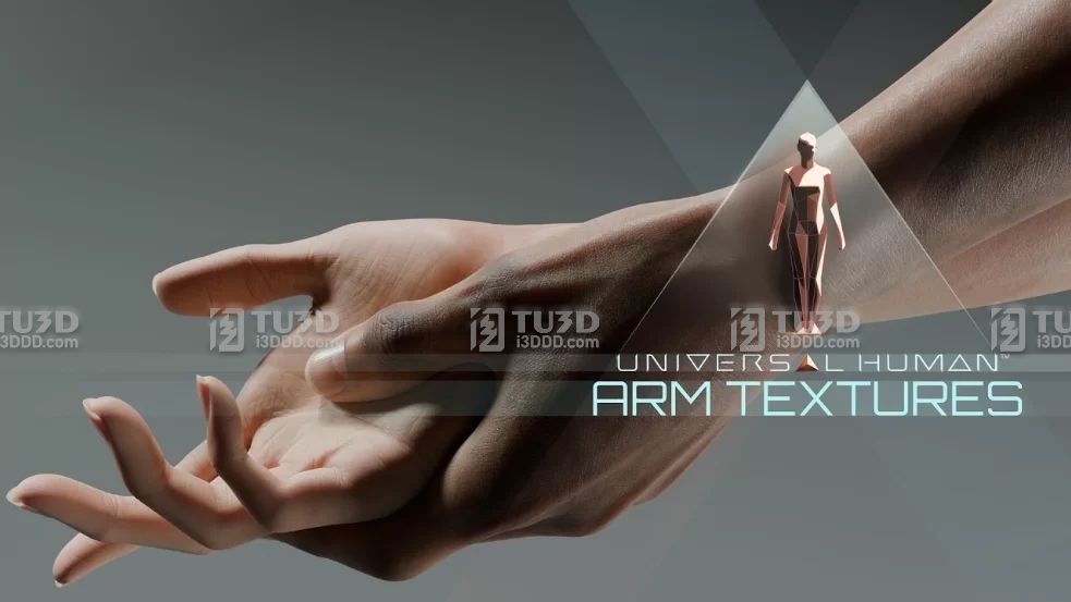 Blender影视级手臂肌肉绑定套装模型