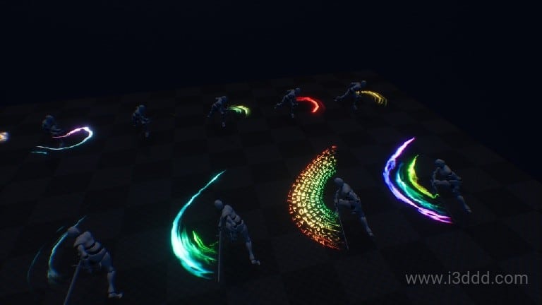 卡通炫彩刀剑拖尾特效 – Cartoon Sword Trails