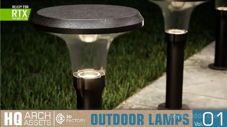 户外路灯模型 – HQ Outdoor Lamps Vol. 1