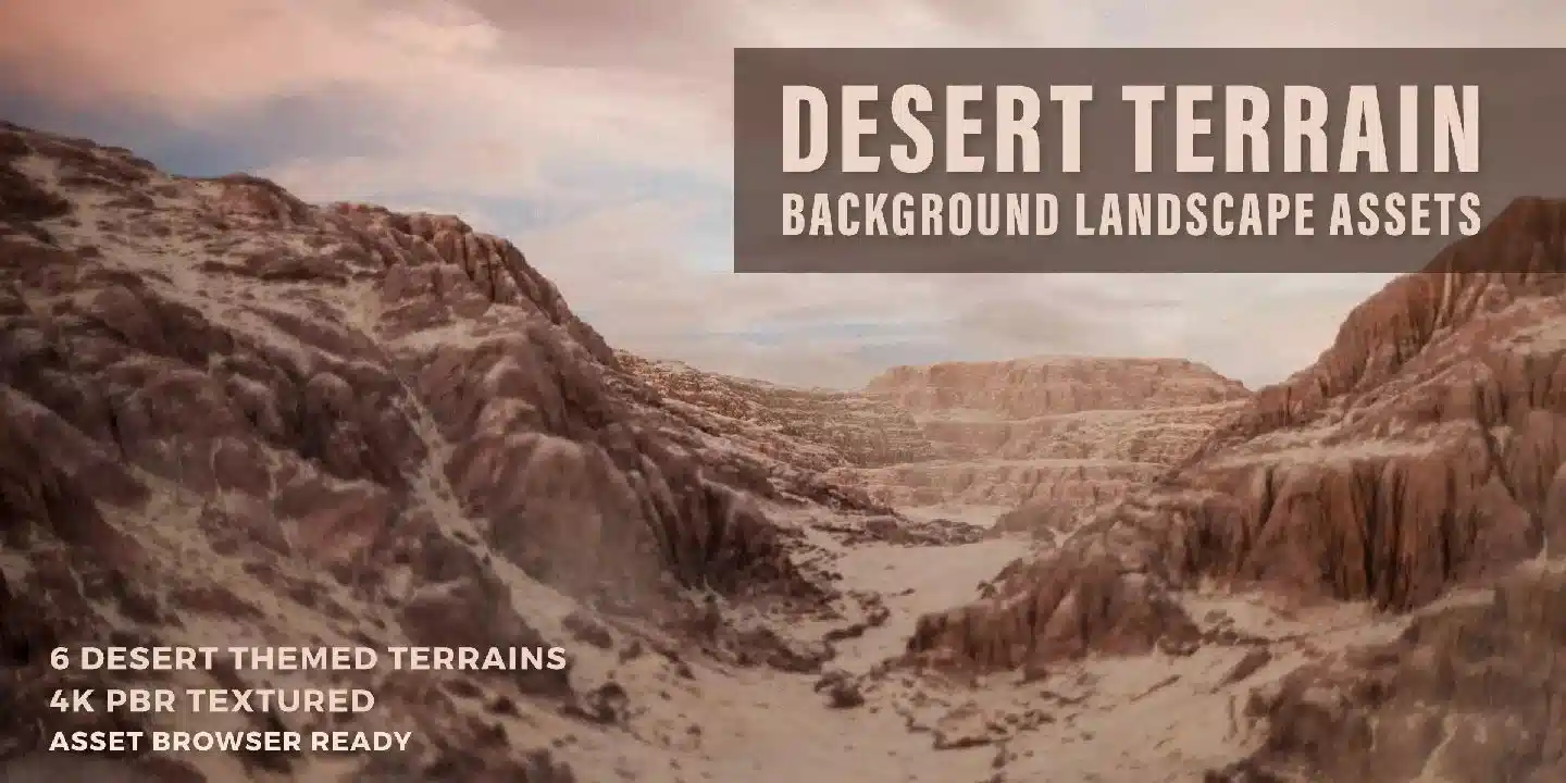 沙漠地形景观 – Desert Terrain Landscape