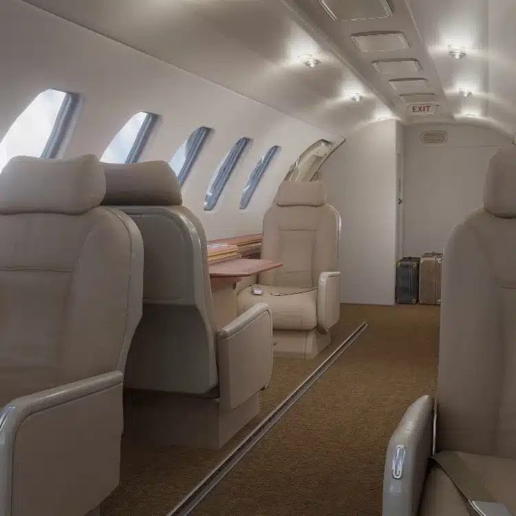 Blender 写实私人飞机豪华商务机舱内饰场景模型