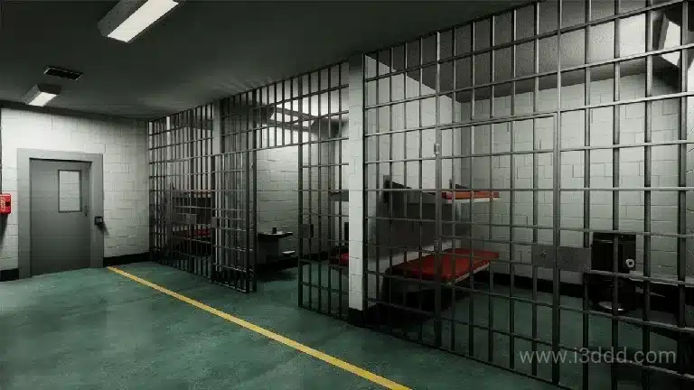 监狱牢房监狱设计素材场景 QA Holding Cells