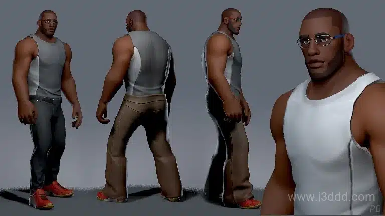 风格化的男性和女性角色包含素材和用户界面 – Stylized Male and Female characters