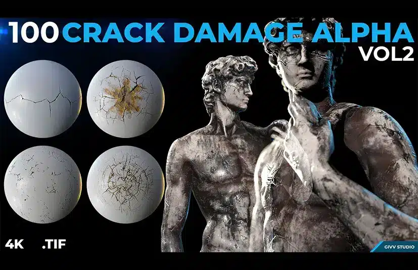破损裂痕 – 100 Crack Damage Alpha Vol 02