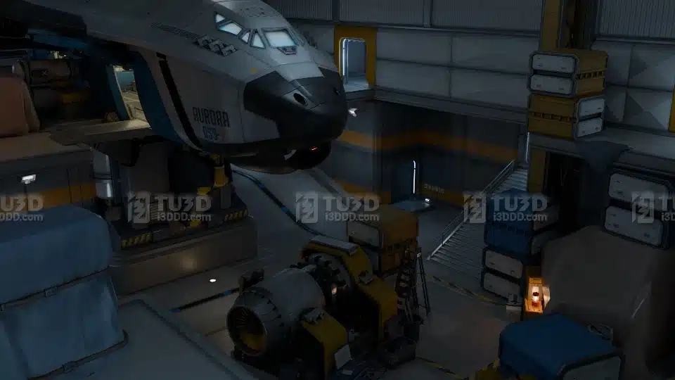 Blender 科幻风格的星际飞船船员宿舍场景