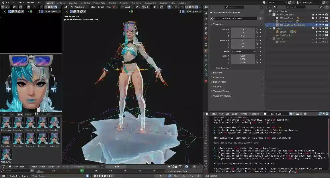 漫威争锋 露娜冰雪夏装绑定 – Marvel Rivals Luna Snow Rig