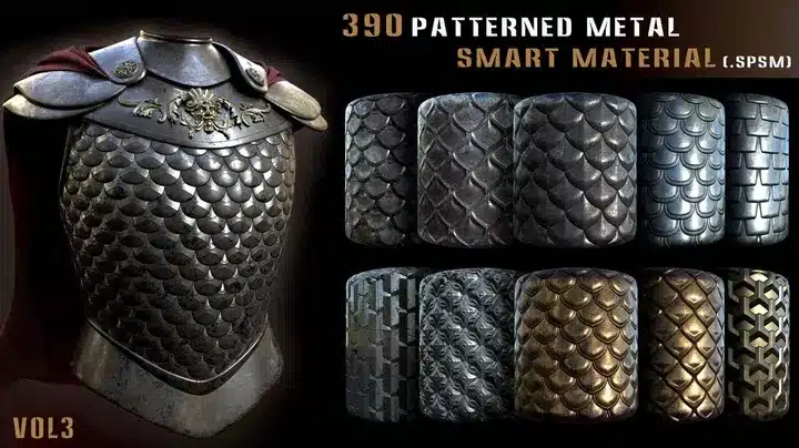 390款图案金属智能材质 第3卷 – 390 Patterned Metal Smart Materials Vol.3