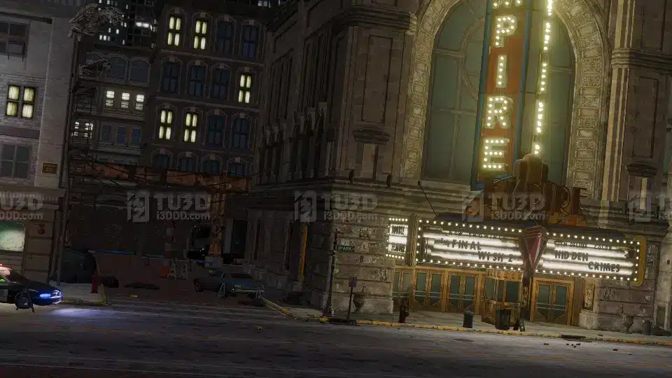 lender 中东破旧建筑风格街道场景模型