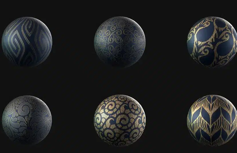 蕾丝布料贴图 第2卷 – 30 Tileable Lace Fabric Patterns Vol.02