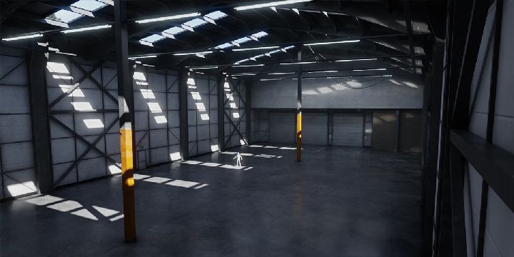 工业仓库室内场景 写实磨损风格高精度模型资产 – Industrial Warehouse