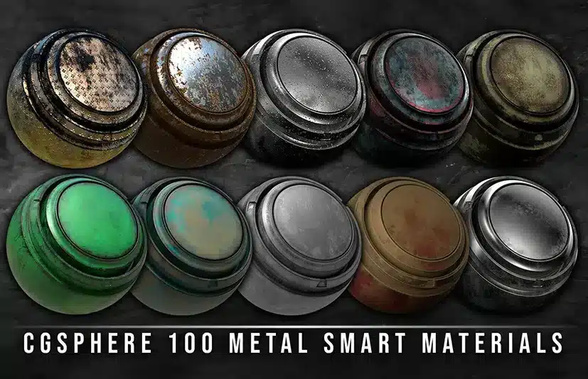 金属智能材质库 – 100+种金属材质 – Metal Smart Materials Library