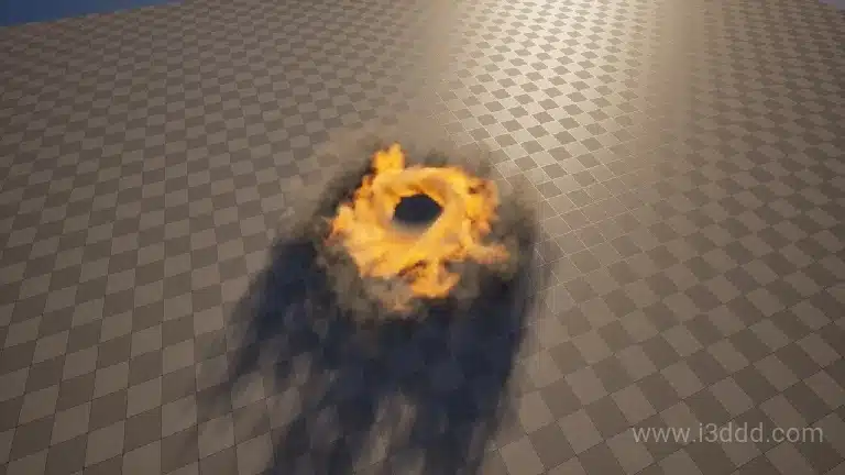 地面涡旋风团烟雾特效 – Ground Vortex VDB