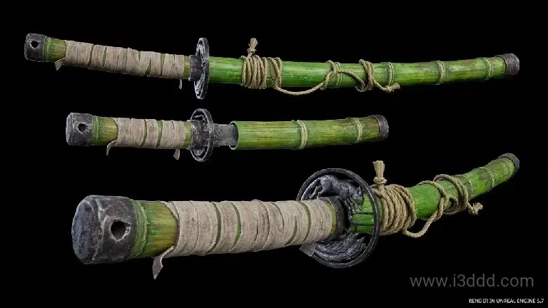 武士刀模块化套装 – Katana Samurai Sword Modular Pack Bamboo Kitsune