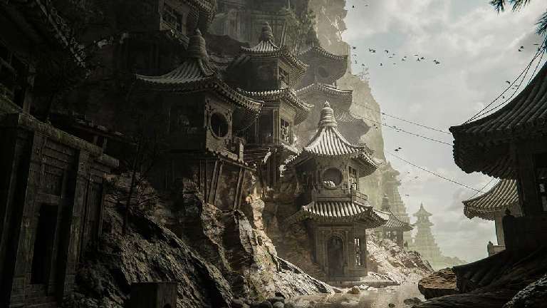 Blender 古代中国寺庙模型包 – Ancient Temple Village Pack