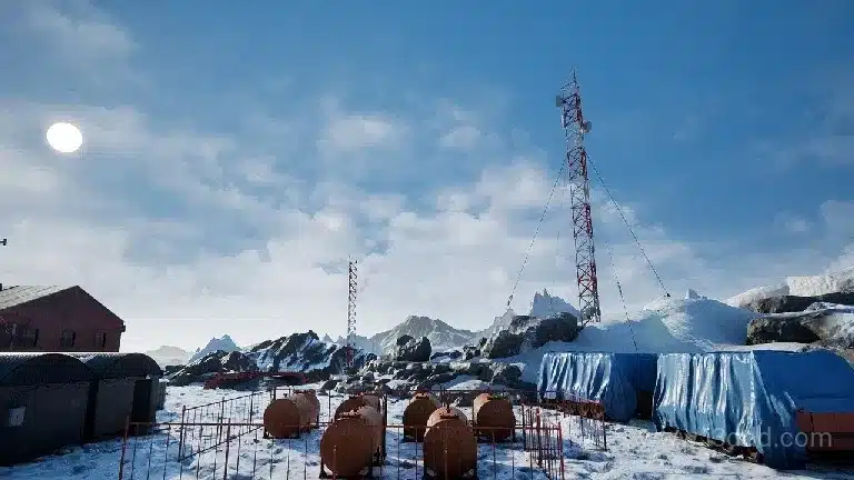 北极基地山脉小屋房子旅店环境场景 – Arctic Base