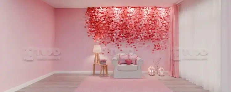 Blender 温馨房间场景装饰休闲角落模型