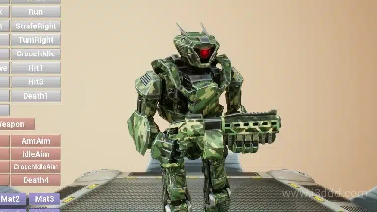 科幻游戏机器人士兵模型 – Robot Soldier