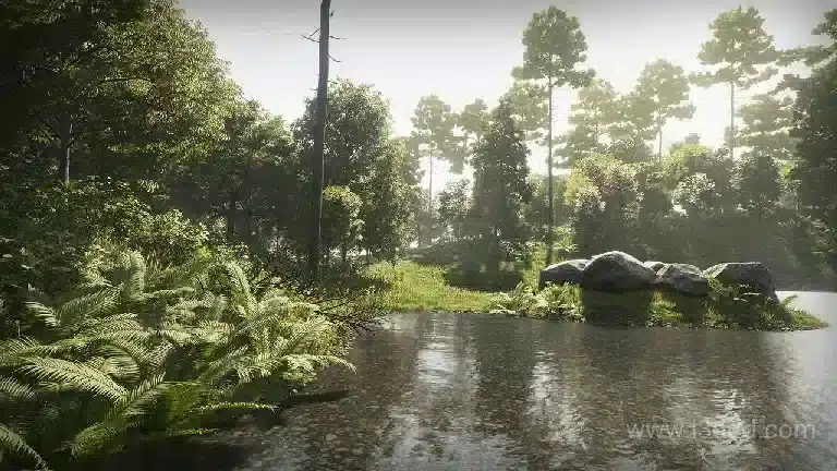 热带雨林森林场景 – Trees – Archmodels for UE Vol 4